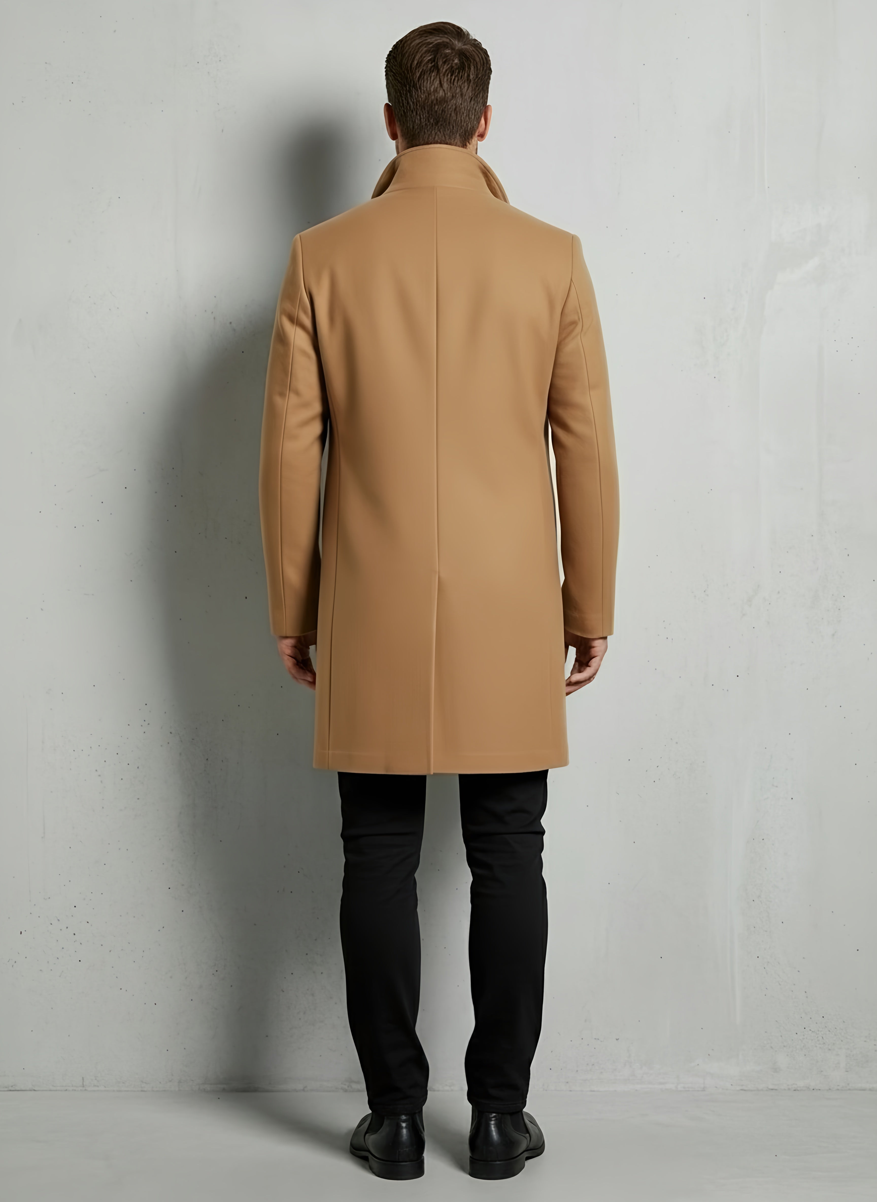 Winston Men's Coat | Merino Wool Blend Trench Coat, Lightweight & Versatile
